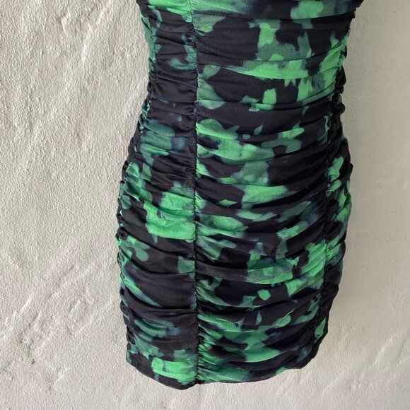 SUPERDOWN IVANNA GREEN AND BLACK MINI DRESS NWOT SMALL - Picture 7 of 8